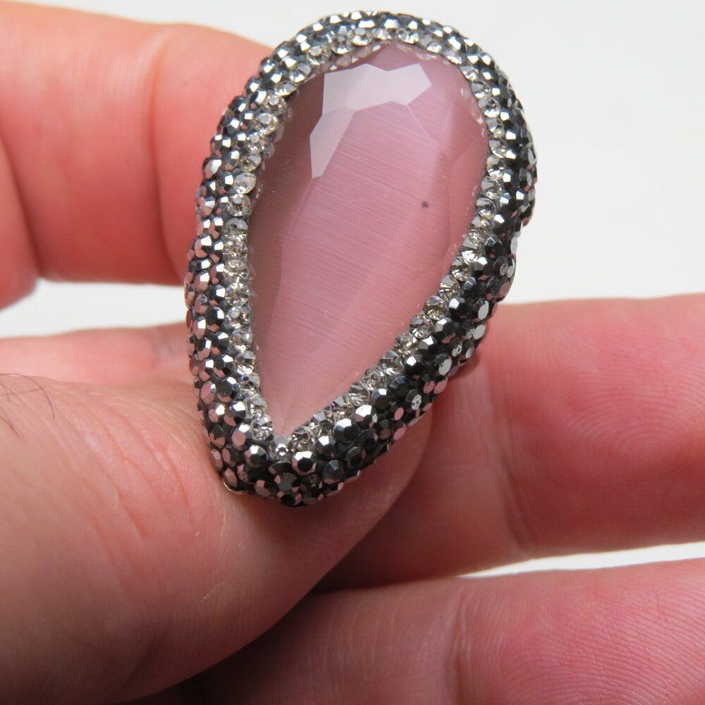 *925 Sterling Silver Hematite  Ring
